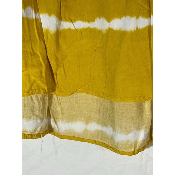 Pretty rebellious shirt sleeveless flowers strips high low large rayon armpit to - Picture 2 of 10